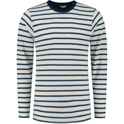 Textiel Heren Sweaters / Sweatshirts Dstrezzed Trui Strepen Donkerblauw Blauw