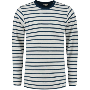 Textiel Heren Sweaters / Sweatshirts Dstrezzed Trui Strepen Donkerblauw Blauw