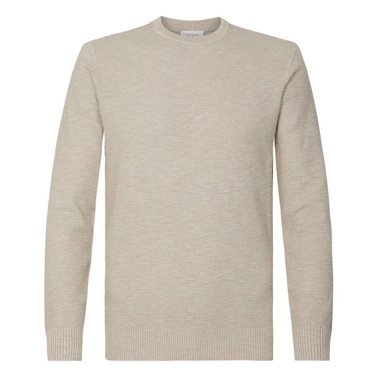 Textiel Heren Sweaters / Sweatshirts Profuomo Pullover Garment Dye Beige Beige