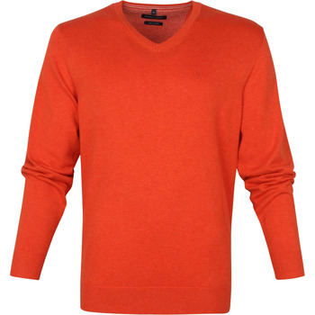Textiel Heren Sweaters / Sweatshirts Casa Moda Pullover V Oranje Oranje
