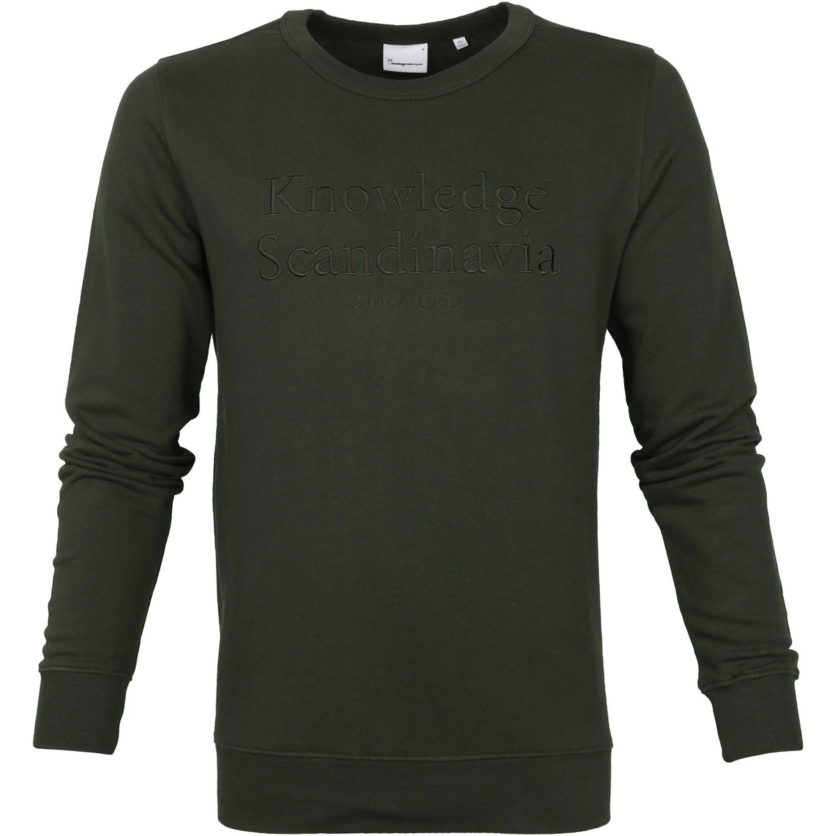 Textiel Heren Sweaters / Sweatshirts Knowledge Cotton Apparel Trui Elm Donkergroen Groen