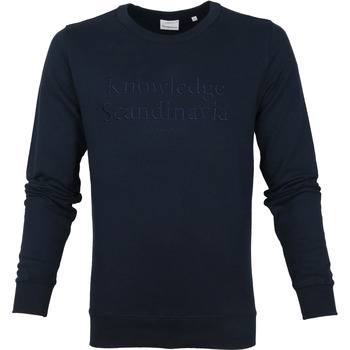 Textiel Heren Sweaters / Sweatshirts Knowledge Cotton Apparel Trui Elm Donkerblauw Blauw