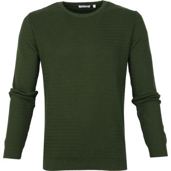 Textiel Heren Sweaters / Sweatshirts Knowledge Cotton Apparel Trui Waves Donkergroen Groen