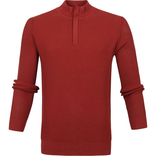 Textiel Heren Sweaters / Sweatshirts Suitable George Pullover Half Zip Roest Bruin