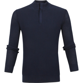 Textiel Heren Sweaters / Sweatshirts Suitable George Pullover Half Zip Donkerblauw Blauw