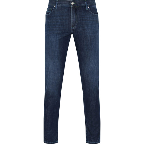 Textiel Heren Broeken / Pantalons Alberto Jeans Denim Donkerblauw Blauw