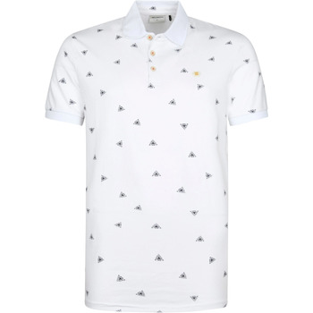 Textiel Heren T-shirts & Polo’s No-Excess Polo Print Wit Wit