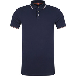 Textiel Heren T-shirts & Polo’s Suitable Polo Jesse Donkerblauw Blauw