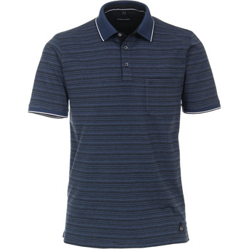 Textiel Heren T-shirts & Polo’s Casa Moda Polo Donkerblauw Strepen Blauw