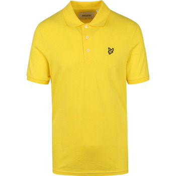 Textiel Heren T-shirts & Polo’s Lyle And Scott Polo Geel Geel