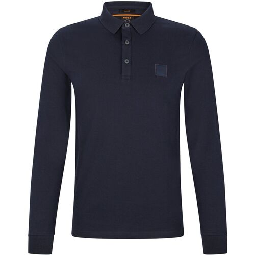 Textiel Heren T-shirts & Polo’s BOSS Hugo  LS Polo Passerby Navy Blauw