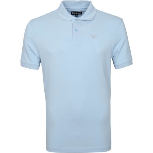 Textiel Heren T-shirts & Polo’s Barbour Basic Pique Polo Lichtblauw Blauw