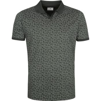 Textiel Heren T-shirts & Polo’s State Of Art Polo Donkergroen Print Groen