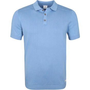 Textiel Heren T-shirts & Polo’s Blue Industry M16 Poloshirt Lichtblauw Blauw