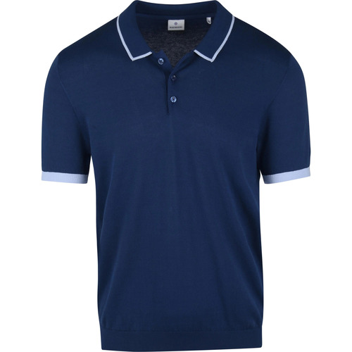 Textiel Heren T-shirts & Polo’s Blue Industry Polo Indigo Donkerblauw Blauw