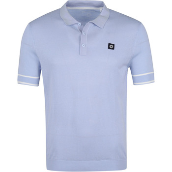 Textiel Heren T-shirts & Polo’s Blue Industry Poloshirt Lichtblauw Blauw