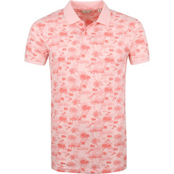 Textiel Heren T-shirts & Polo’s Dstrezzed Pique Polo Bowie Palm Roze Roze