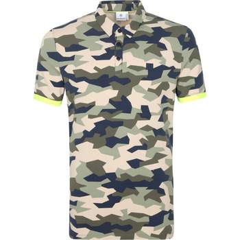 Textiel Heren T-shirts & Polo’s Blue Industry Polo Army Multicolour Multicolor