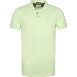 Textiel Heren T-shirts & Polo’s No Excess Polo Stone Washed Limoengroen Groen