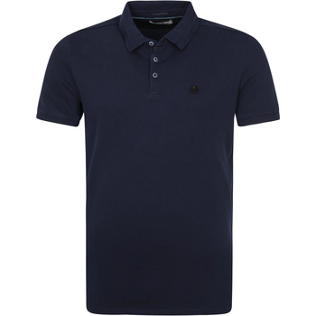 Textiel Heren T-shirts & Polo’s No Excess Polo Stone Washed Donkerblauw Blauw