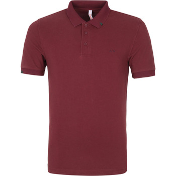 Textiel Heren T-shirts & Polo’s Sun68 Polo Vintage Solid Bordeaux Rood Rood