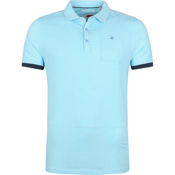 Textiel Heren T-shirts & Polo’s Blue Industry Polo M83 Aqua Blauw Blauw