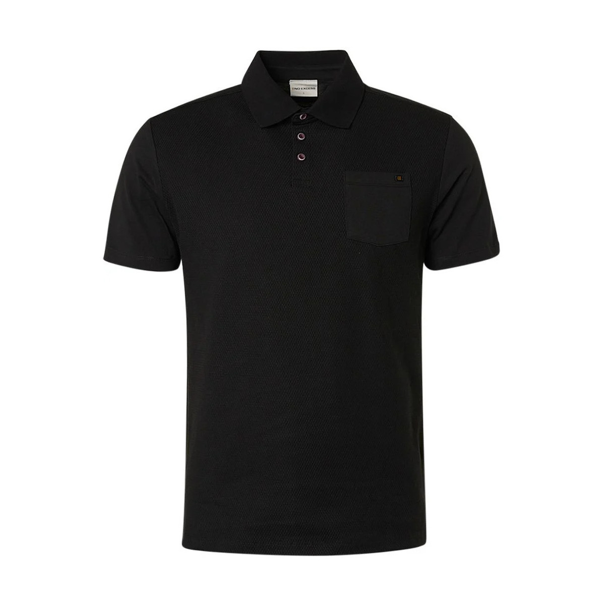 Textiel Heren T-shirts & Polo’s No Excess Polo Jacquard Mix Zwart Zwart