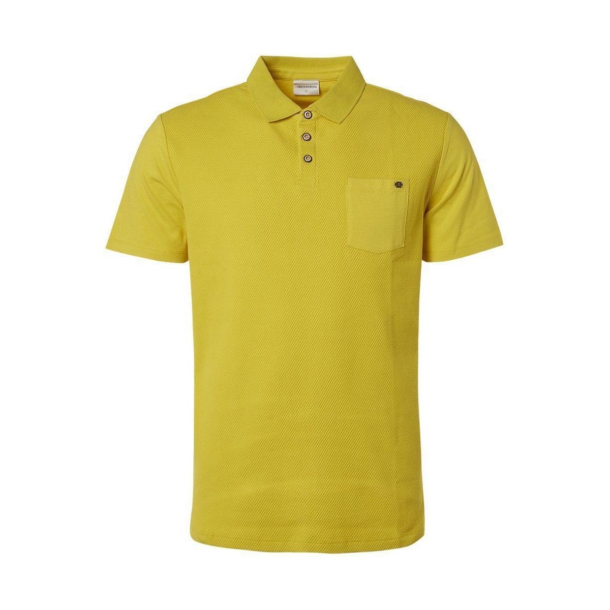 Textiel Heren T-shirts & Polo’s No Excess Polo Jacquard Mix Lime Geel