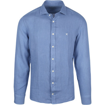Textiel Dames Overhemden Hackett Overhemd Garment Dyed Blauw Blauw