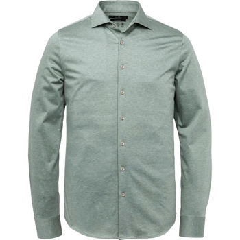 Textiel Heren Overhemden lange mouwen Vanguard Overhemd Pique Melange Groen Groen