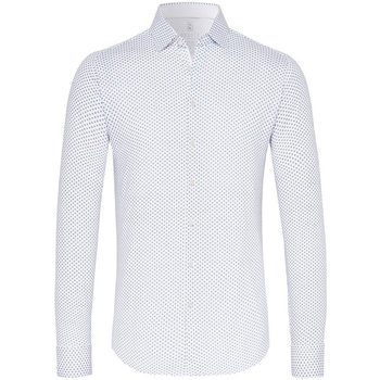 Textiel Dames Overhemden Desoto Overhemd Kent Grafische Print Wit Wit