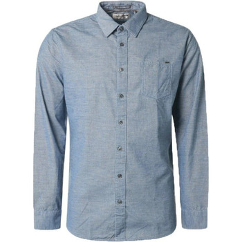 Textiel Heren Overhemden lange mouwen No Excess Overhemd Corduroy Blauw Blauw