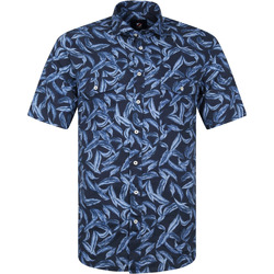 Textiel Heren Overhemden lange mouwen Suitable KM Overhemd Paul Donkerblauw Blauw
