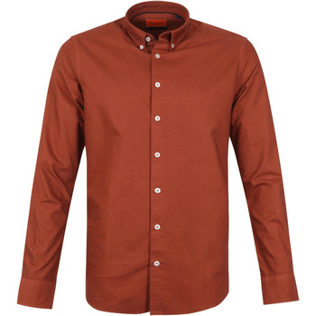 Textiel Heren Overhemden lange mouwen Suitable Overhemd BD Oxford Rood Rood