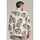 Textiel Heren Overhemden lange mouwen Dstrezzed Overhemd Camo Flower Off-White Beige
