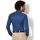Textiel Heren Overhemden lange mouwen Desoto Overhemd Strijkvrij Modern Kent Indigo Blauw Blauw