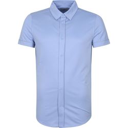 Textiel Heren Overhemden lange mouwen Suitable Prestige Earl Short Sleeve Overhemd Lichtblauw Blauw