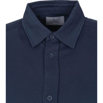 Suitable Prestige Earl Short Sleeve Overhemd Donkerblauw Blauw