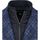 Textiel Heren Trainings jassen Suitable Geke Coat Wolmix Ruit Blauw Blauw