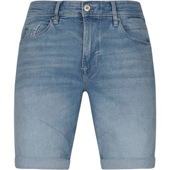 Textiel Heren Broeken / Pantalons Vanguard V7 Rider Denim Short Blauw Blauw