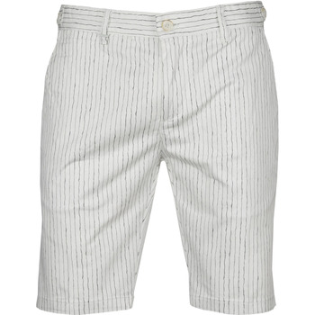 Textiel Heren Broeken / Pantalons Blue Industry Short Senna Strepen Wit Wit
