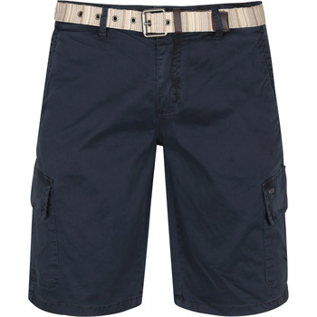 Textiel Heren Broeken / Pantalons No-Excess Cargo Short Donkerblauw Blauw