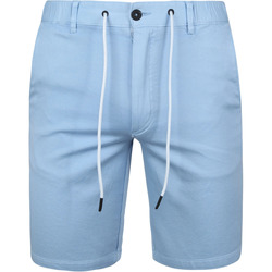 Textiel Heren Broeken / Pantalons Suitable Ferdinand Short Lichtblauw Blauw