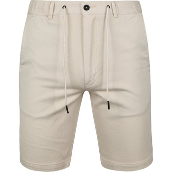 Textiel Heren Broeken / Pantalons Suitable Ferdinand Short Ecru Beige