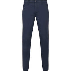 Textiel Heren Broeken / Pantalons Suitable Plato Chino Donkerblauw Blauw