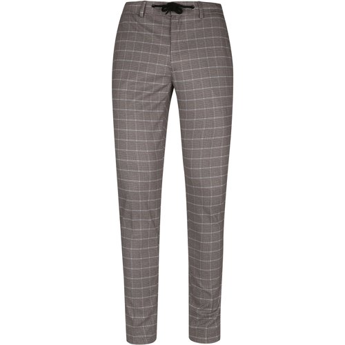 Textiel Heren Broeken / Pantalons Suitable Pantalon Jersey Bruin Pied De Poule Bruin