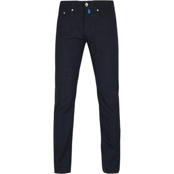 Textiel Heren Broeken / Pantalons Pierre Cardin Jeans Lyon Travel Comfort Navy Blauw