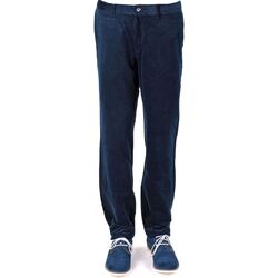 Textiel Heren Broeken / Pantalons Suitable Chino Corduroy Navy Blauw