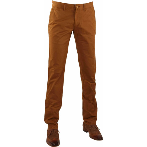 Textiel Heren Broeken / Pantalons Suitable Oakville Camel Bruin