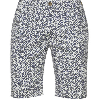 Textiel Heren Broeken / Pantalons Blue Industry Short M8 Bloemen Donkerblauw Blauw